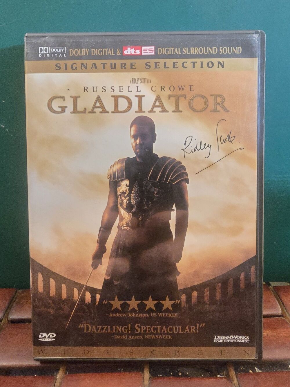 Gladiator Signature Selection 2 Disc DVD Set Signed 2x By Director Ridley Scott